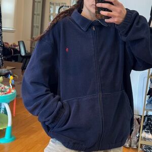 Vintage 2000 Polo Navy Fleece XL